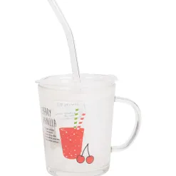 Merk Servies>Drinkglas Met Deksel En Rietje