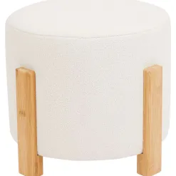 Studio Home Woonaccessoires> Poef Met Bamboe Poten