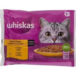 Whiskas Dierenvoeding> Maaltijdzakjes Gevogelte