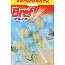 Bref Schoonmaakmiddelen> Power Activ' Toiletblokken Island Dream