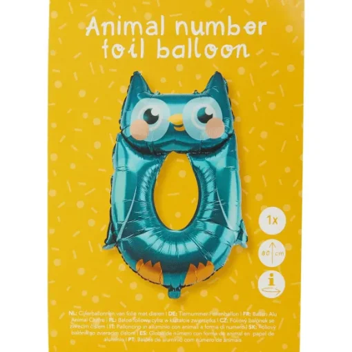 Merk Ballonnen & Slingers>Cijferballon Dier