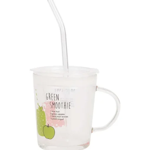 Merk Servies>Drinkglas Met Deksel En Rietje