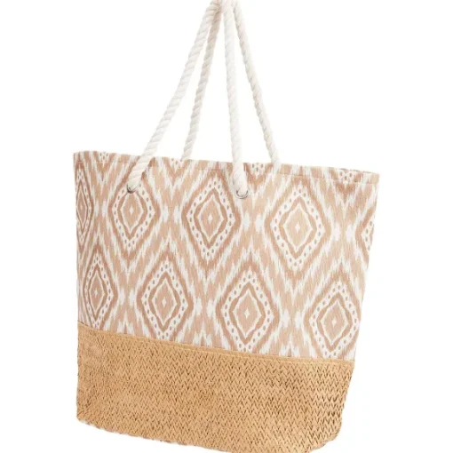 Spilbergen Rugzakken>Gevlochten Strandtas
