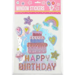 Disney Knutselen>Party Universe Verjaardagsraamsticker