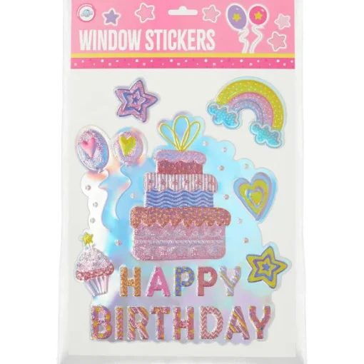 Disney Knutselen>Party Universe Verjaardagsraamsticker