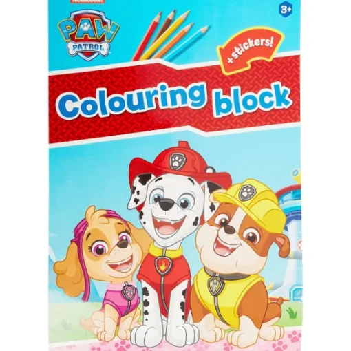 Paw Patrol Kleuren & Tekenen> Kleurblok Met Stickers
