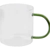 Merk Servies>Theeglas Met Gekleurd Oor